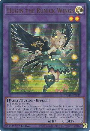 Hugin the Runick Wings (TAMA-EN037) - Tactical Masters 1st Edition - Premium Yugioh Single from Konami - Just $1.07! Shop now at Game Crave Tournament Store