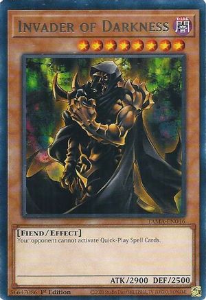 Invader of Darkness (TAMA-EN046) - Tactical Masters 1st Edition - Premium Yugioh Single from Konami - Just $0.25! Shop now at Game Crave Tournament Store