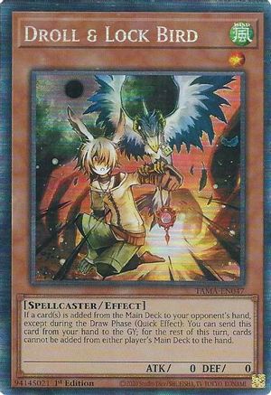 Droll & Lock Bird (CR) (TAMA-EN047) - Tactical Masters 1st Edition - Premium Yugioh Single from Konami - Just $4.38! Shop now at Game Crave Tournament Store