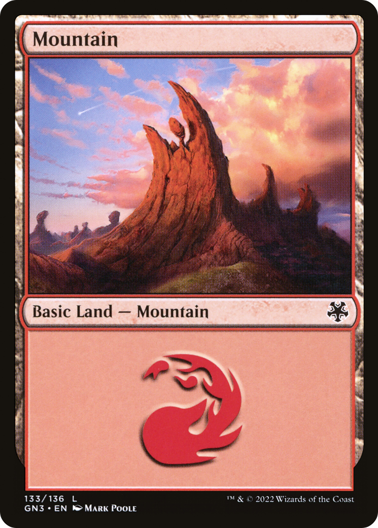 Mountain (GN3-133) - Game Night: Free-for-All - Premium MTG Single from Wizards of the Coast - Just $0.08! Shop now at Game Crave Tournament Store