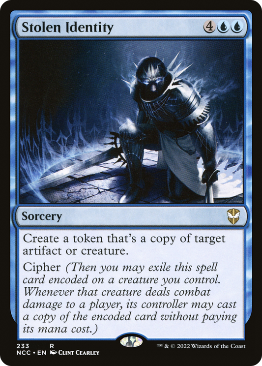 Stolen Identity (NCC-233) - New Capenna Commander - Premium MTG Single from Wizards of the Coast - Just $0.11! Shop now at Game Crave Tournament Store