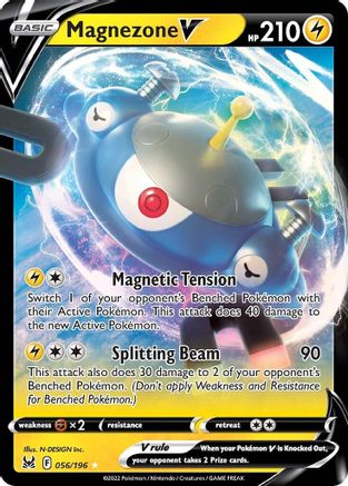 Magnezone V 56/196 - Lost Origin Holofoil - Premium Pokemon Single from Nintendo - Just $0.50! Shop now at Game Crave Tournament Store