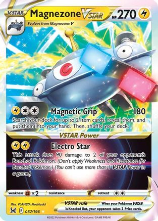 Magnezone VSTAR 57/196 - Lost Origin Holofoil - Premium Pokemon Single from Nintendo - Just $0.50! Shop now at Game Crave Tournament Store