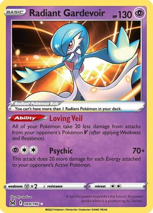 Radiant Gardevoir 69/196 - Lost Origin Holofoil - Premium Pokemon Single from Nintendo - Just $0.49! Shop now at Game Crave Tournament Store