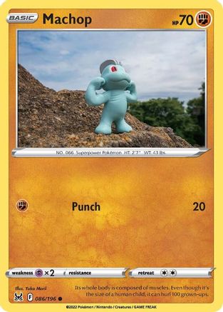 Machop 86/196 - Lost Origin - Premium Pokemon Single from Nintendo - Just $0.25! Shop now at Game Crave Tournament Store