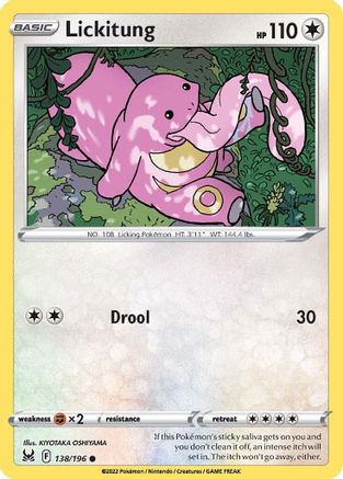 Lickitung 138/196 - Lost Origin - Premium Pokemon Single from Nintendo - Just $0.25! Shop now at Game Crave Tournament Store