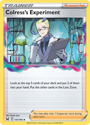 Colress's Experiment 155/196 - Lost Origin - Premium Pokemon Single from Nintendo - Just $0.25! Shop now at Game Crave Tournament Store