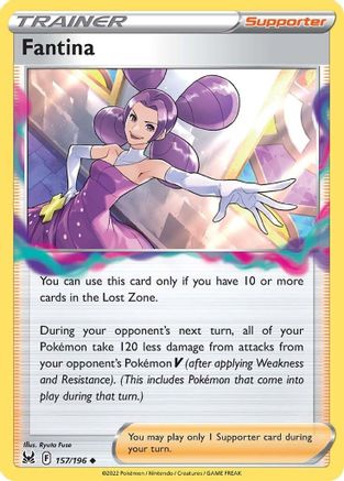 Fantina 157/196 - Lost Origin - Premium Pokemon Single from Nintendo - Just $0.25! Shop now at Game Crave Tournament Store