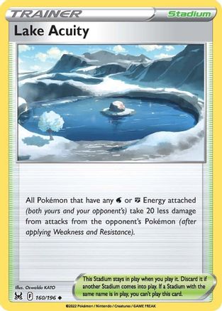 Lake Acuity 160/196 - Lost Origin - Premium Pokemon Single from Nintendo - Just $0.25! Shop now at Game Crave Tournament Store