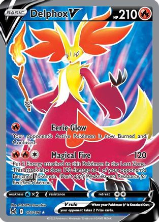 Delphox V 173/196 - Lost Origin Holofoil - Premium Pokemon Single from Nintendo - Just $1.45! Shop now at Game Crave Tournament Store