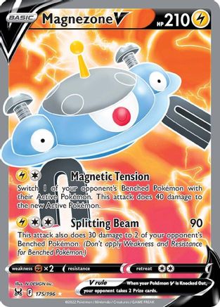 Magnezone V 175/196 - Lost Origin Holofoil - Premium Pokemon Single from Nintendo - Just $0.86! Shop now at Game Crave Tournament Store