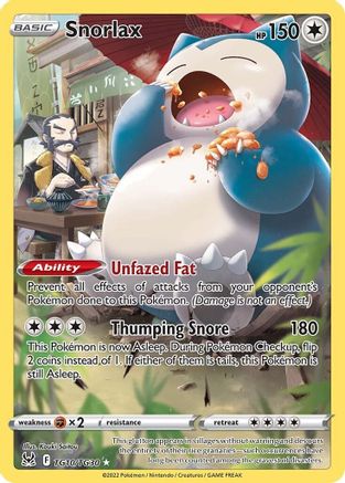 Snorlax TG10/30 - Lost Origin Trainer Gallery Holofoil - Premium Pokemon Single from Nintendo - Just $1.67! Shop now at Game Crave Tournament Store