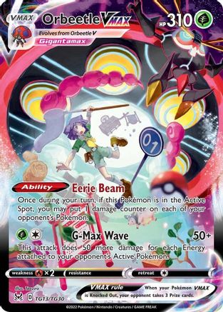 Orbeetle VMAX TG13/30 - Lost Origin Trainer Gallery Holofoil - Premium Pokemon Single from Nintendo - Just $2.42! Shop now at Game Crave Tournament Store