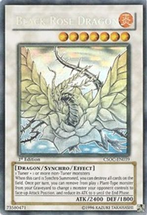 Black Rose Dragon (Ghost Rare) (CSOC-EN039) - Crossroads of Chaos 1st Edition - Premium Yugioh Single from Konami - Just $1596.54! Shop now at Game Crave Tournament Store