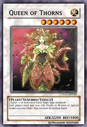 Queen of Thorns (CSOC-EN042) - Crossroads of Chaos 1st Edition - Premium Yugioh Single from Konami - Just $8.59! Shop now at Game Crave Tournament Store