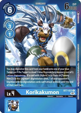 Korikakumon (Event Pack 3) (BT7-023) - Next Adventure Foil - Premium Digimon Single from Bandai - Just $1.33! Shop now at Game Crave Tournament Store