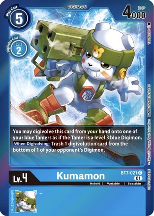 Kumamon (Event Pack 3) (BT7-021) - Next Adventure Foil - Premium Digimon Single from Bandai - Just $0.90! Shop now at Game Crave Tournament Store