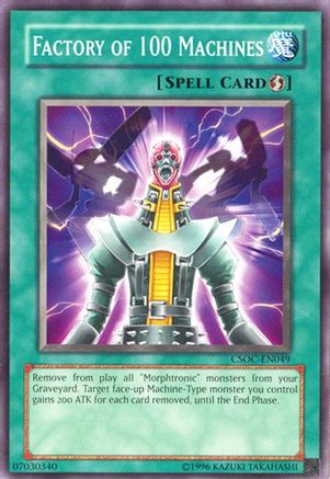 Factory of 100 Machines (CSOC-EN049) - Crossroads of Chaos 1st Edition - Premium Yugioh Single from Konami - Just $0.25! Shop now at Game Crave Tournament Store