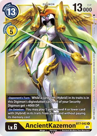 AncientKazemon (Event Pack 3) (BT7-042) - Next Adventure Foil - Premium Digimon Single from Bandai - Just $0.97! Shop now at Game Crave Tournament Store