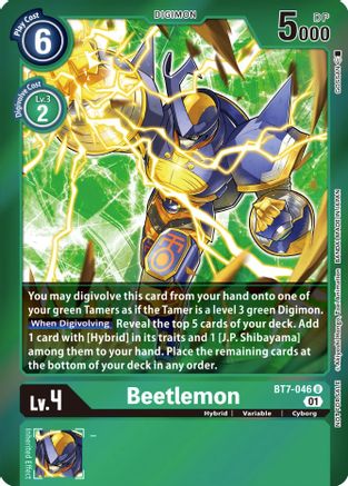 Beetlemon (Event Pack 3) (BT7-046) - Next Adventure Foil - Premium Digimon Single from Bandai - Just $0.49! Shop now at Game Crave Tournament Store