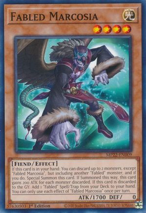 Fabled Marcosia (MP22-EN009) - 2022 Tin of the Pharaoh's Gods 1st Edition - Premium Yugioh Single from Konami - Just $0.25! Shop now at Game Crave Tournament Store