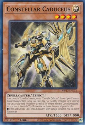 Constellar Caduceus (MP22-EN012) - 2022 Tin of the Pharaoh's Gods 1st Edition - Premium Yugioh Single from Konami - Just $0.25! Shop now at Game Crave Tournament Store