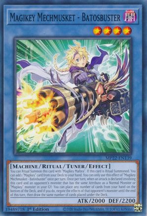 Magikey Mechmusket - Batosbuster (MP22-EN139) - 2022 Tin of the Pharaoh's Gods 1st Edition - Premium Yugioh Single from Konami - Just $0.25! Shop now at Game Crave Tournament Store