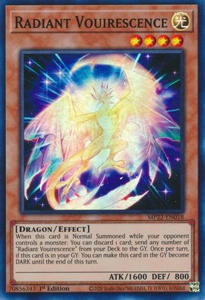 Radiant Vouirescence (MP22-EN018) - 2022 Tin of the Pharaoh's Gods 1st Edition - Premium Yugioh Single from Konami - Just $0.25! Shop now at Game Crave Tournament Store