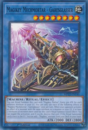 Magikey Mechmortar - Garesglasser (MP22-EN140) - 2022 Tin of the Pharaoh's Gods 1st Edition - Premium Yugioh Single from Konami - Just $0.25! Shop now at Game Crave Tournament Store