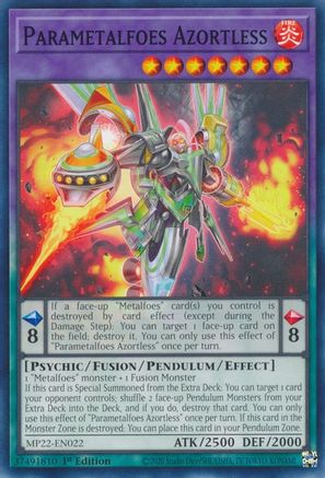 Parametalfoes Azortless (MP22-EN022) - 2022 Tin of the Pharaoh's Gods 1st Edition - Premium Yugioh Single from Konami - Just $0.08! Shop now at Game Crave Tournament Store