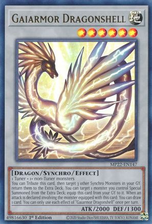 Gaiarmor Dragonshell (MP22-EN147) - 2022 Tin of the Pharaoh's Gods 1st Edition - Premium Yugioh Single from Konami - Just $0.25! Shop now at Game Crave Tournament Store