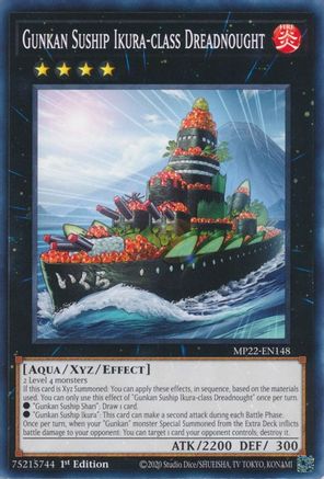 Gunkan Suship Ikura-class Dreadnought (MP22-EN148) - 2022 Tin of the Pharaoh's Gods 1st Edition - Premium Yugioh Single from Konami - Just $0.08! Shop now at Game Crave Tournament Store