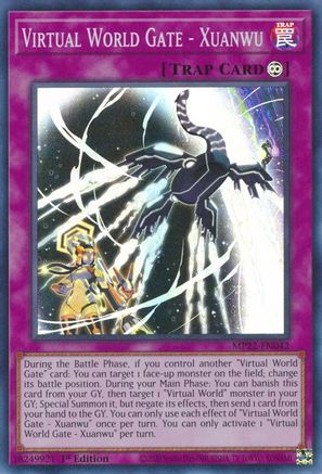 Virtual World Gate - Xuanwu (MP22-EN042) - 2022 Tin of the Pharaoh's Gods 1st Edition - Premium Yugioh Single from Konami - Just $0.25! Shop now at Game Crave Tournament Store