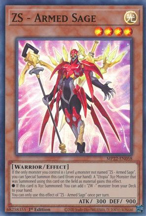 ZS - Armed Sage (MP22-EN058) - 2022 Tin of the Pharaoh's Gods 1st Edition - Premium Yugioh Single from Konami - Just $0.25! Shop now at Game Crave Tournament Store