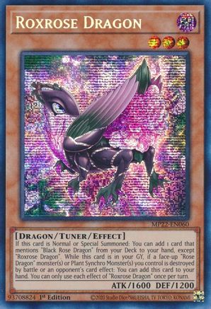 Roxrose Dragon (MP22-EN060) - 2022 Tin of the Pharaoh's Gods 1st Edition - Premium Yugioh Single from Konami - Just $0.25! Shop now at Game Crave Tournament Store