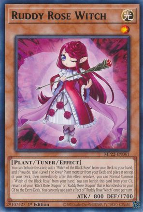 Ruddy Rose Witch (MP22-EN061) - 2022 Tin of the Pharaoh's Gods 1st Edition - Premium Yugioh Single from Konami - Just $0.25! Shop now at Game Crave Tournament Store