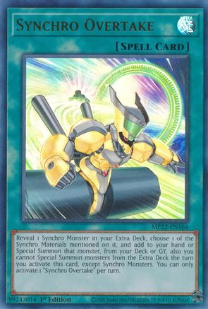 Synchro Overtake (MP22-EN164) - 2022 Tin of the Pharaoh's Gods 1st Edition - Premium Yugioh Single from Konami - Just $0.25! Shop now at Game Crave Tournament Store