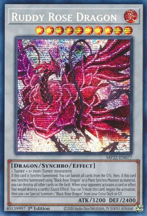 Ruddy Rose Dragon (MP22-EN077) - 2022 Tin of the Pharaoh's Gods 1st Edition - Premium Yugioh Single from Konami - Just $0.63! Shop now at Game Crave Tournament Store