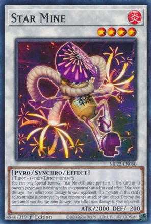 Star Mine (MP22-EN080) - 2022 Tin of the Pharaoh's Gods 1st Edition - Premium Yugioh Single from Konami - Just $0.25! Shop now at Game Crave Tournament Store