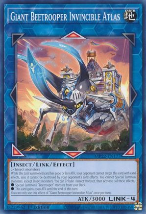 Giant Beetrooper Invincible Atlas (MP22-EN177) - 2022 Tin of the Pharaoh's Gods 1st Edition - Premium Yugioh Single from Konami - Just $0.25! Shop now at Game Crave Tournament Store