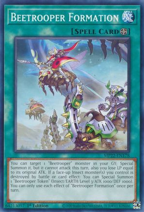 Beetrooper Formation (MP22-EN178) - 2022 Tin of the Pharaoh's Gods 1st Edition - Premium Yugioh Single from Konami - Just $0.25! Shop now at Game Crave Tournament Store