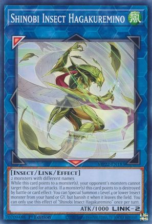 Shinobi Insect Hagakuremino (MP22-EN183) - 2022 Tin of the Pharaoh's Gods 1st Edition - Premium Yugioh Single from Konami - Just $0.25! Shop now at Game Crave Tournament Store