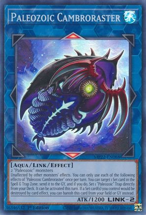 Paleozoic Cambroraster (MP22-EN088) - 2022 Tin of the Pharaoh's Gods 1st Edition - Premium Yugioh Single from Konami - Just $0.25! Shop now at Game Crave Tournament Store