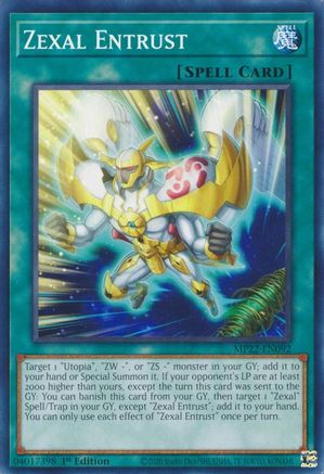 Zexal Entrust (MP22-EN092) - 2022 Tin of the Pharaoh's Gods 1st Edition - Premium Yugioh Single from Konami - Just $0.08! Shop now at Game Crave Tournament Store