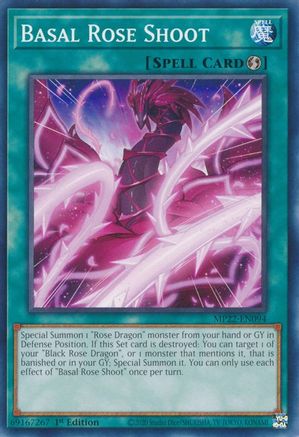 Basal Rose Shoot (MP22-EN094) - 2022 Tin of the Pharaoh's Gods 1st Edition - Premium Yugioh Single from Konami - Just $0.08! Shop now at Game Crave Tournament Store
