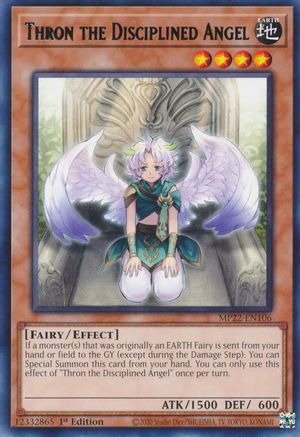 Thron the Disciplined Angel (MP22-EN106) - 2022 Tin of the Pharaoh's Gods 1st Edition - Premium Yugioh Single from Konami - Just $0.25! Shop now at Game Crave Tournament Store