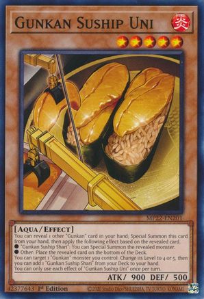 Gunkan Suship Uni (MP22-EN201) - 2022 Tin of the Pharaoh's Gods 1st Edition - Premium Yugioh Single from Konami - Just $0.25! Shop now at Game Crave Tournament Store