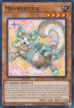 Meowseclick (MP22-EN207) - 2022 Tin of the Pharaoh's Gods 1st Edition - Premium Yugioh Single from Konami - Just $0.25! Shop now at Game Crave Tournament Store