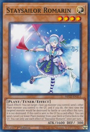 Staysailor Romarin (MP22-EN111) - 2022 Tin of the Pharaoh's Gods 1st Edition - Premium Yugioh Single from Konami - Just $0.25! Shop now at Game Crave Tournament Store