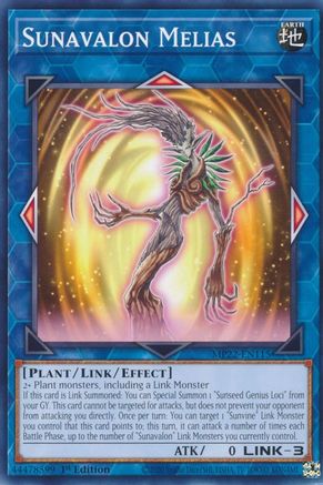 Sunavalon Melias (MP22-EN115) - 2022 Tin of the Pharaoh's Gods 1st Edition - Premium Yugioh Single from Konami - Just $0.25! Shop now at Game Crave Tournament Store